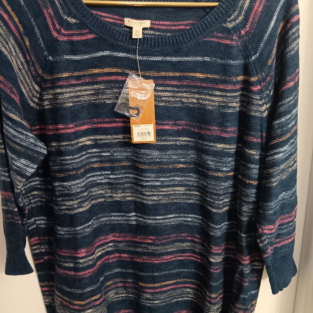 SONOMA 3/4 LENGTH SLEEVE SWEATER XL NWT